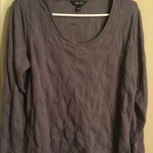 Quilted Brown Vera Wang top